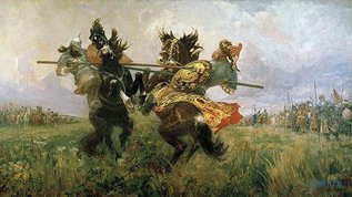 Бой Пересвета с Челубеем